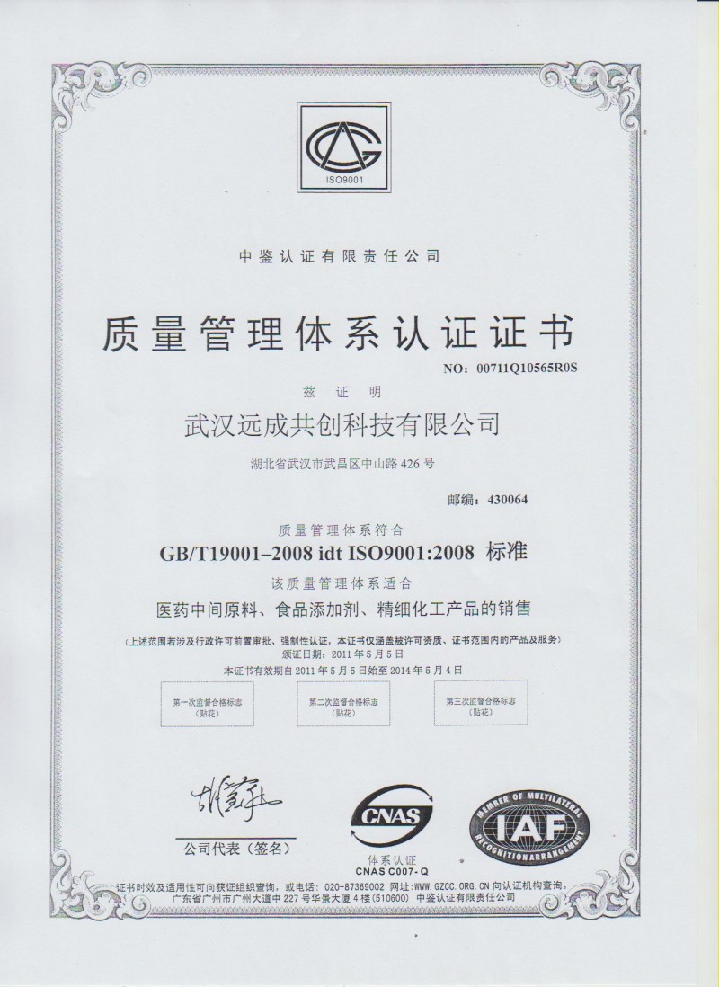 共创-（中文）质量管理体系认证证书ISO90012008