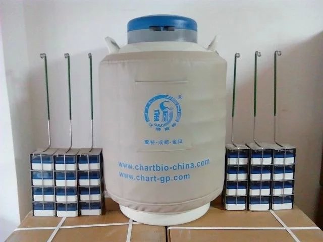 多层方形提桶液氮罐YDS-47-127冻存细胞液氮罐