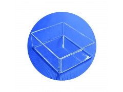 上海百千生物圆形石英玻璃培养皿100mm方形石英玻璃培养皿60mm耐高温耐酸碱石英透明玻璃培养皿盖子图1