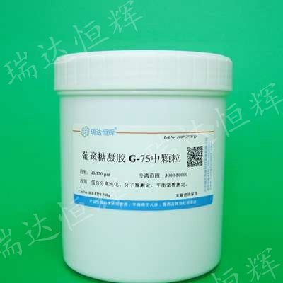 葡聚糖凝胶G-75中颗粒